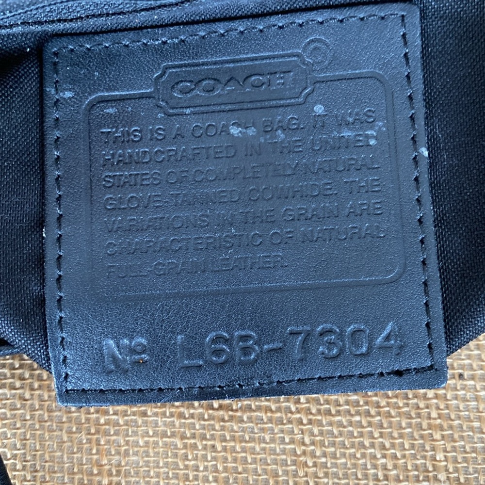 Coach Black Leather Tote Bag - Picture 10 of 15
